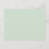 Carte de réponse de mariage à l'aquarelle Eucalypt (Dos)