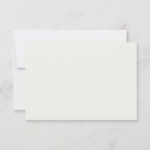 Carte de réponse de mariage à l'aquarelle rose blu (Dos)