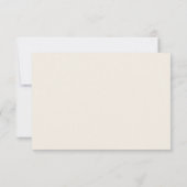 Carte de réponse de mariage à l'écriture manuscrit (Dos)