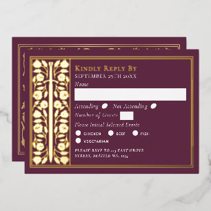 Carte de réponse de mariage à l'épée médiévale mau