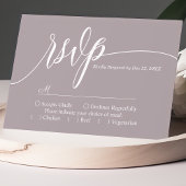 Carte de réponse de mariage à scénario simple lava