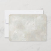 Carte de réponse de mariage à texture ivoire (Dos)