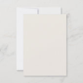 Carte de réponse de mariage à thème jardin classiq (Dos)