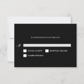 Carte de réponse de mariage alternative Halloween (Devant)