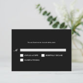 Carte de réponse de mariage alternative Halloween (Debout devant)
