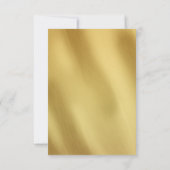 Carte de réponse de mariage Art Déco années folles (Dos)