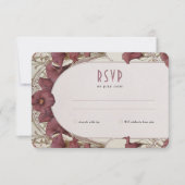 Carte de réponse de mariage au lys calla, illustra (Devant)