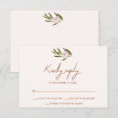 Carte de réponse de mariage au Pink Green Ruby Orc (Devant / Derrière)