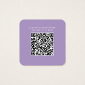 Carte de réponse de mariage au QR Code élégante et (Dos)