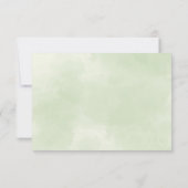 Carte de réponse de mariage aux feuilles d'eucalyp (Dos)