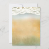 Carte de réponse de mariage avec bâtons rustiques (Dos)