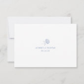 Carte de réponse de mariage avec choix de repas HY (Dos)
