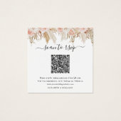 Carte de réponse de mariage avec code QR de l'herb (Devant)