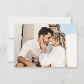 Carte de réponse de mariage avec code QR de photo (Dos)