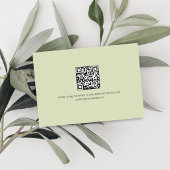 Carte de réponse de mariage avec code QR en écritu