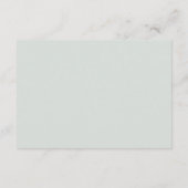 Carte de réponse de mariage avec eucalyptus de cou (Dos)