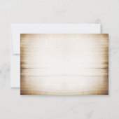 Carte de réponse de mariage avec pot Mason et fleu (Dos)