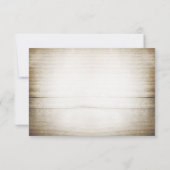 Carte de réponse de mariage avec pot Mason et fleu (Dos)