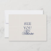 Carte de réponse de mariage avec QR Code | Élégant (Dos)