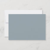 Carte de réponse de mariage bohème Blue Mountains (Dos)