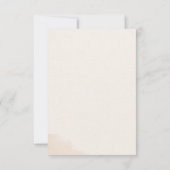 Carte de réponse de mariage bohème coucher de sole (Dos)