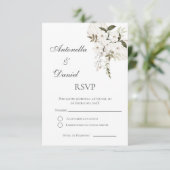 Carte de réponse de mariage bohème espagnol (Debout devant)