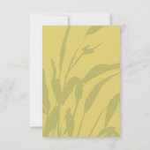 Carte de réponse de mariage botanique Citrus (Dos)