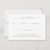 Carte de réponse de mariage Cactus succulent aquar (Dos)