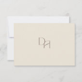 Carte de réponse de mariage Cadre Doré | Mariage a (Dos)