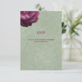 Carte de réponse de mariage | Carte de réponse ver (Debout devant)