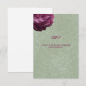 Carte de réponse de mariage | Carte de réponse ver (Devant / Derrière)