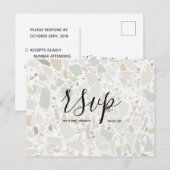 Carte de réponse de mariage | Carte postale de scr (Devant / Derrière)