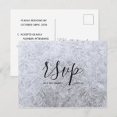 Carte de réponse de mariage | Carte postale de tex (Devant / Derrière)