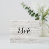 Carte de réponse de mariage | Carte postale de tex (Debout devant)