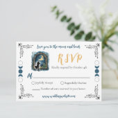 Carte de réponse de mariage céleste « Je t'aime ju (Debout devant)