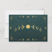 Carte de réponse de mariage Celestial Gothic Dark (Dos)