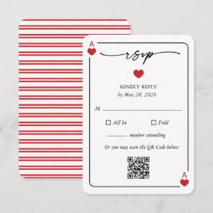 Carte de réponse de mariage Chanceux en amour avec