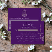 Carte de réponse de mariage Chevalier médiéval Épé