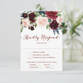 Carte de réponse de mariage citrouille d'automne (Debout devant)