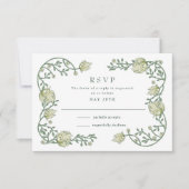 Carte de réponse de mariage conte de fées de jardi (Devant)