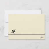 Carte de réponse de mariage Coquillages Trésors (Dos)