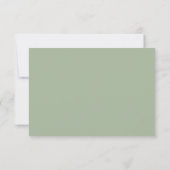Carte de réponse de mariage Couronne de verdure (Dos)
