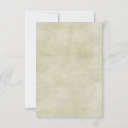 Carte de réponse de mariage dans les pins (Dos)