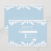 Carte de réponse de mariage de conte de fées HAPPI (Devant / Derrière)