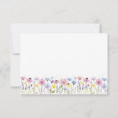 Carte de réponse de mariage de jardin bohème roman (Dos)