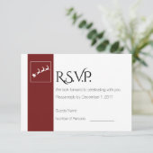Carte de réponse de mariage de Noël au traîneau du (Debout devant)