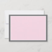 Carte de réponse de mariage décorative moderne (ho (Dos)