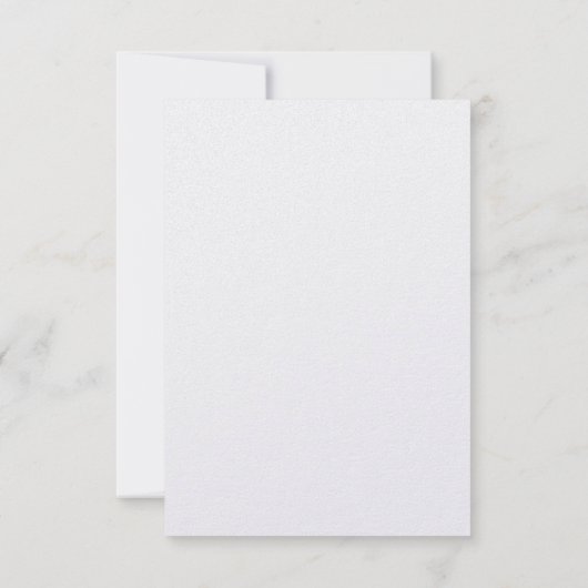 Carte de réponse de mariage d'hiver Flocon de neig (Dos)