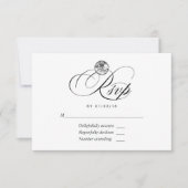 Carte de réponse de mariage diamant (Devant)