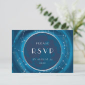 Carte de réponse de mariage Eclipse Moon (Debout devant)